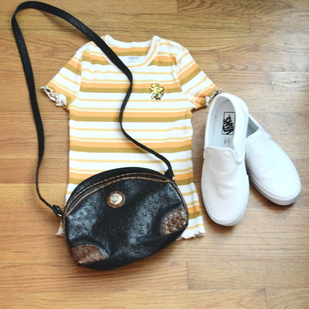 2-Tone Vintage Gitano Faux Leather Purse